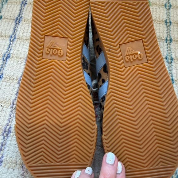 Gola Elon Leopard Print Sneakers with Blue Stripes exclusive for Anthropologie - Picture 5 of 6